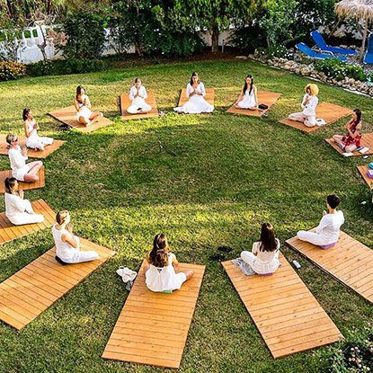 Opening ceremony for the yoga teacher training on Corfu Island